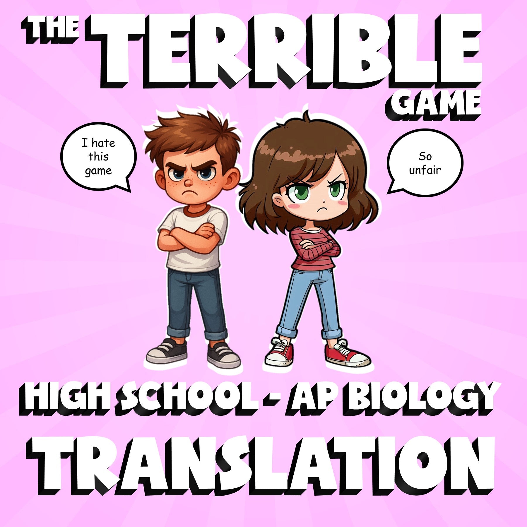 Translation THE TERRIBLE GAME - No Prep AP Biology Science Review Activity