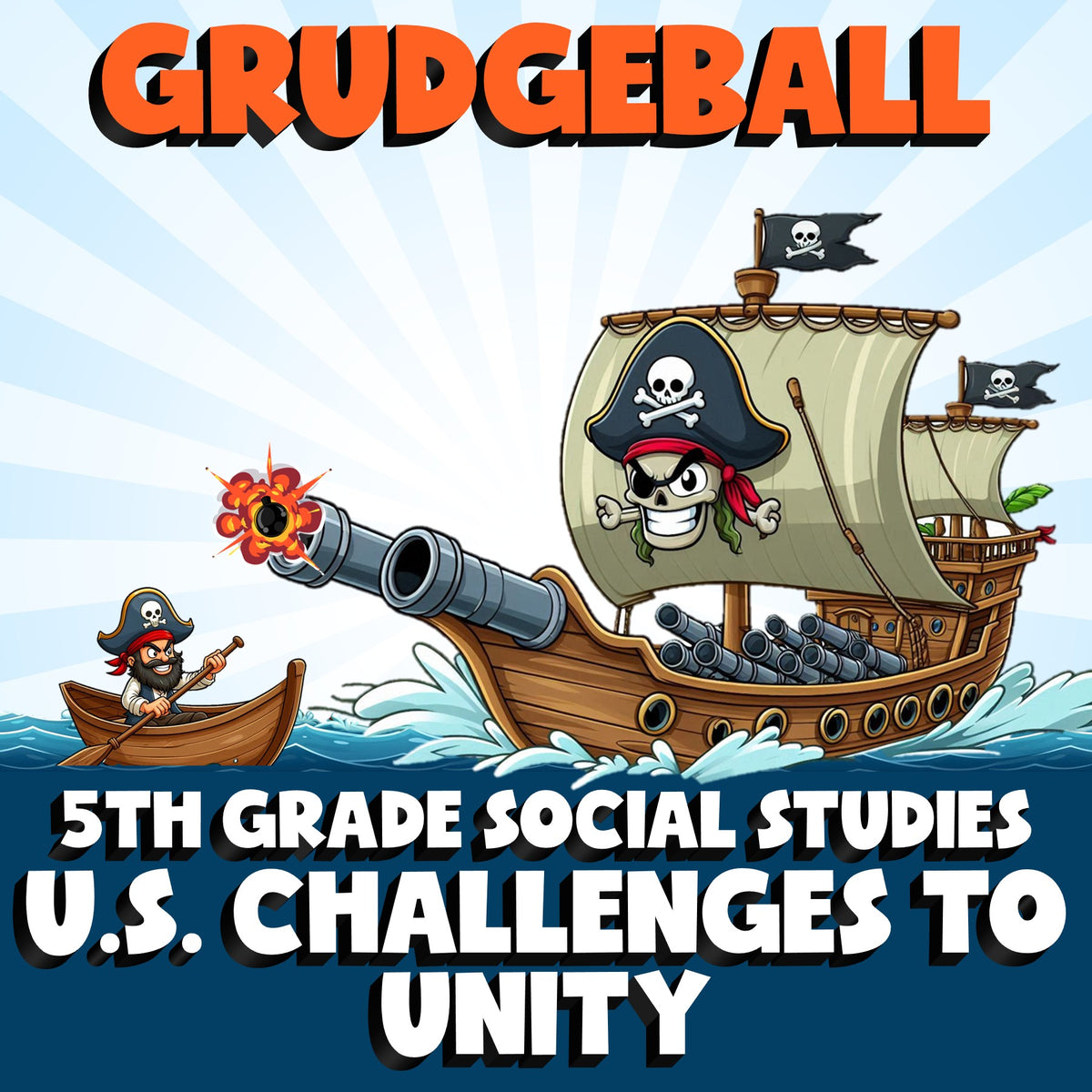 U.S. Challenges to Unity GRUDGEBALL Socials Game - No Prep Grade 5 Review