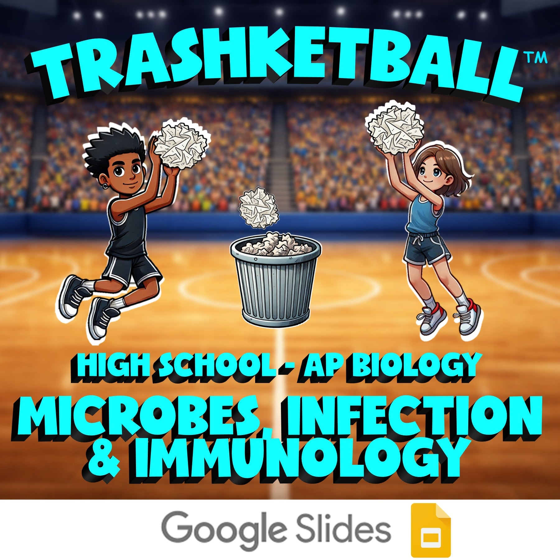 Microbes, Infection & Immunology TRASHKETBALL Science Game - No Prep AP Biology