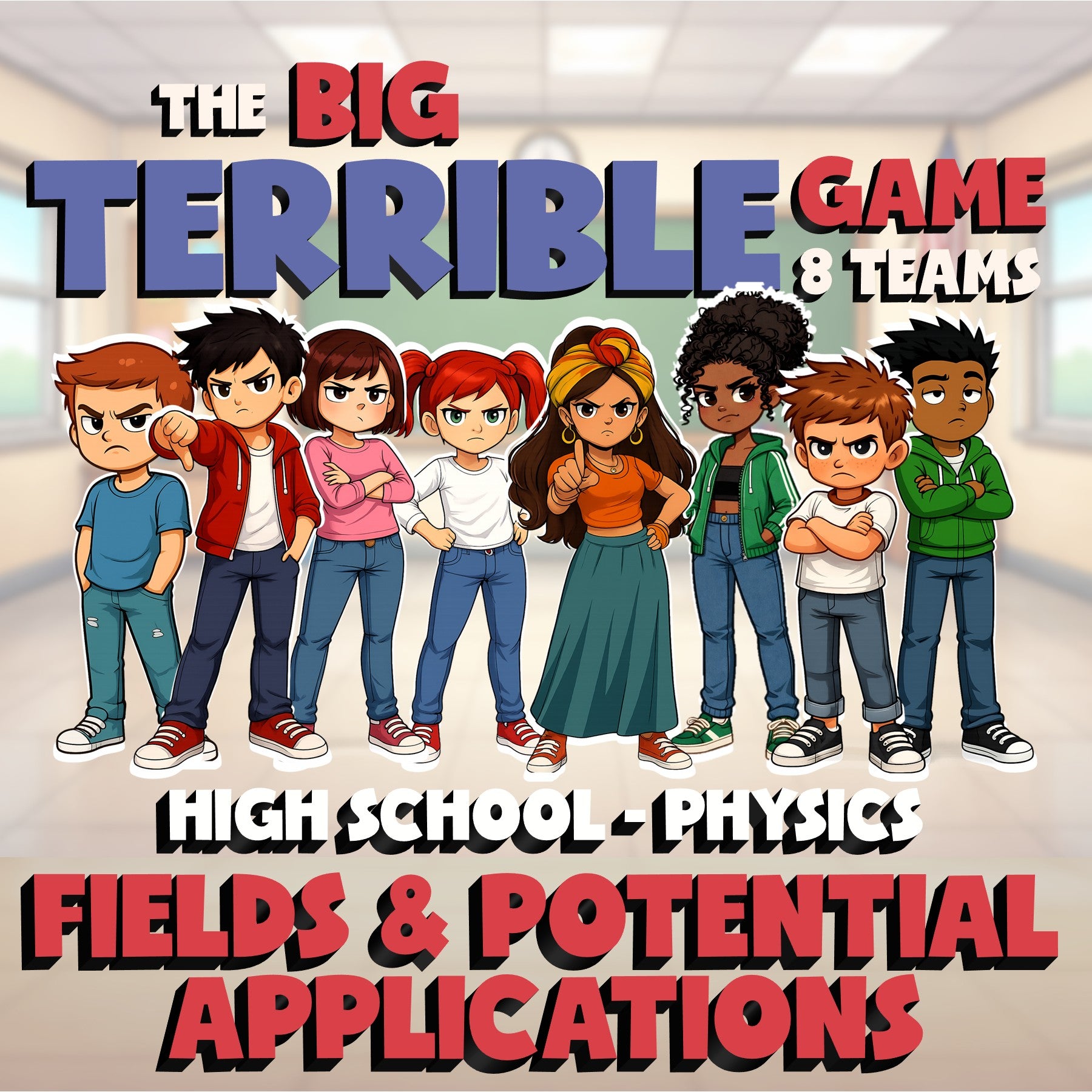 Fields & Potential Applications BIG TERRIBLE GAME - Physics Science Review