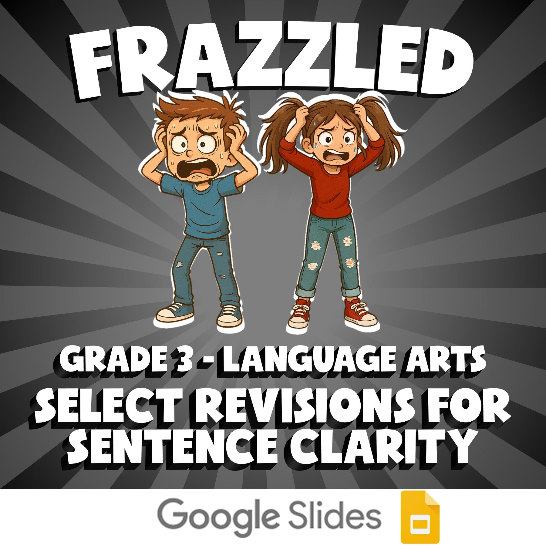 Select Revisions for Sentence Clarity FRAZZLED ELA Game - No Prep Grade 3 Review