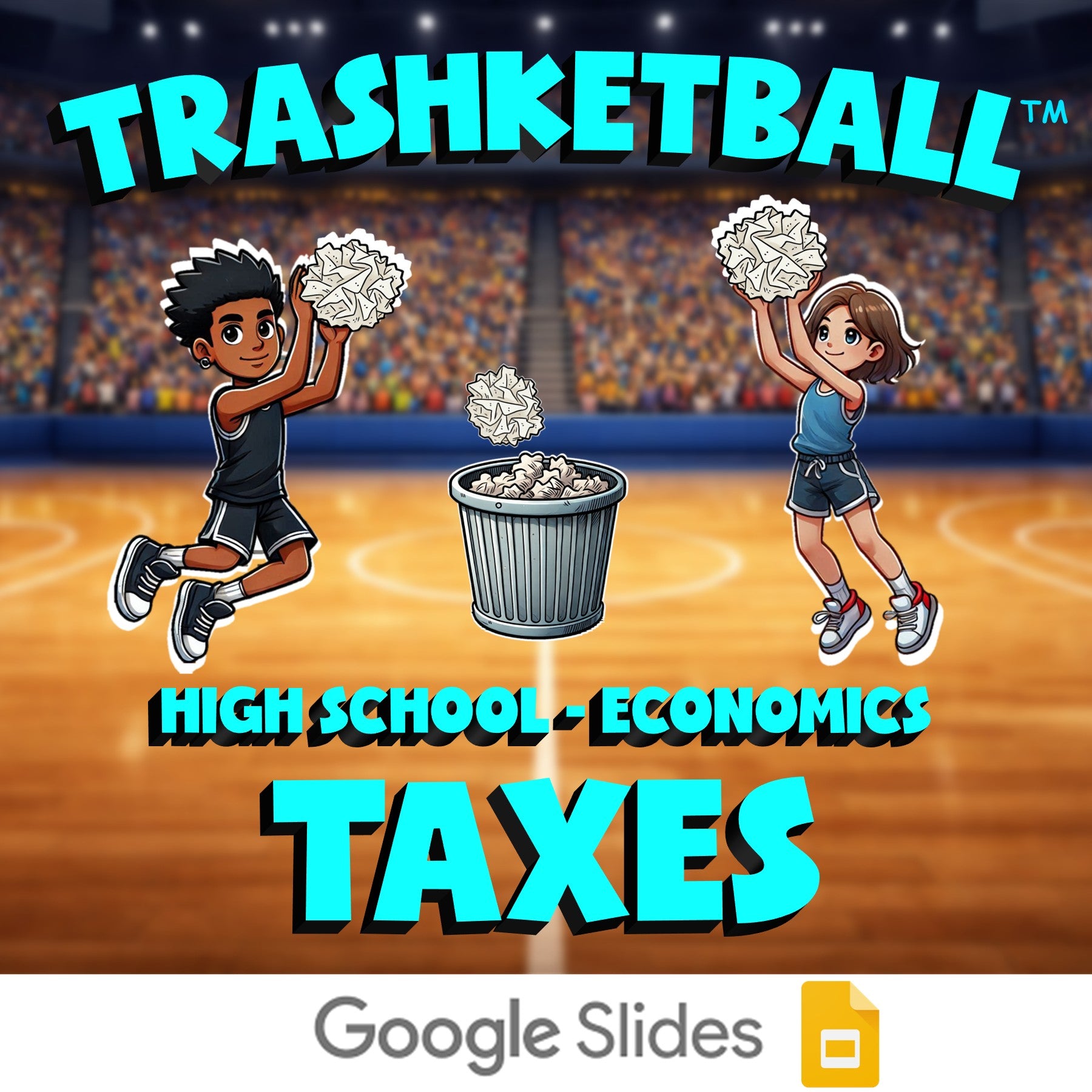 Taxes TRASHKETBALL Economics Game - No Prep Review Activity