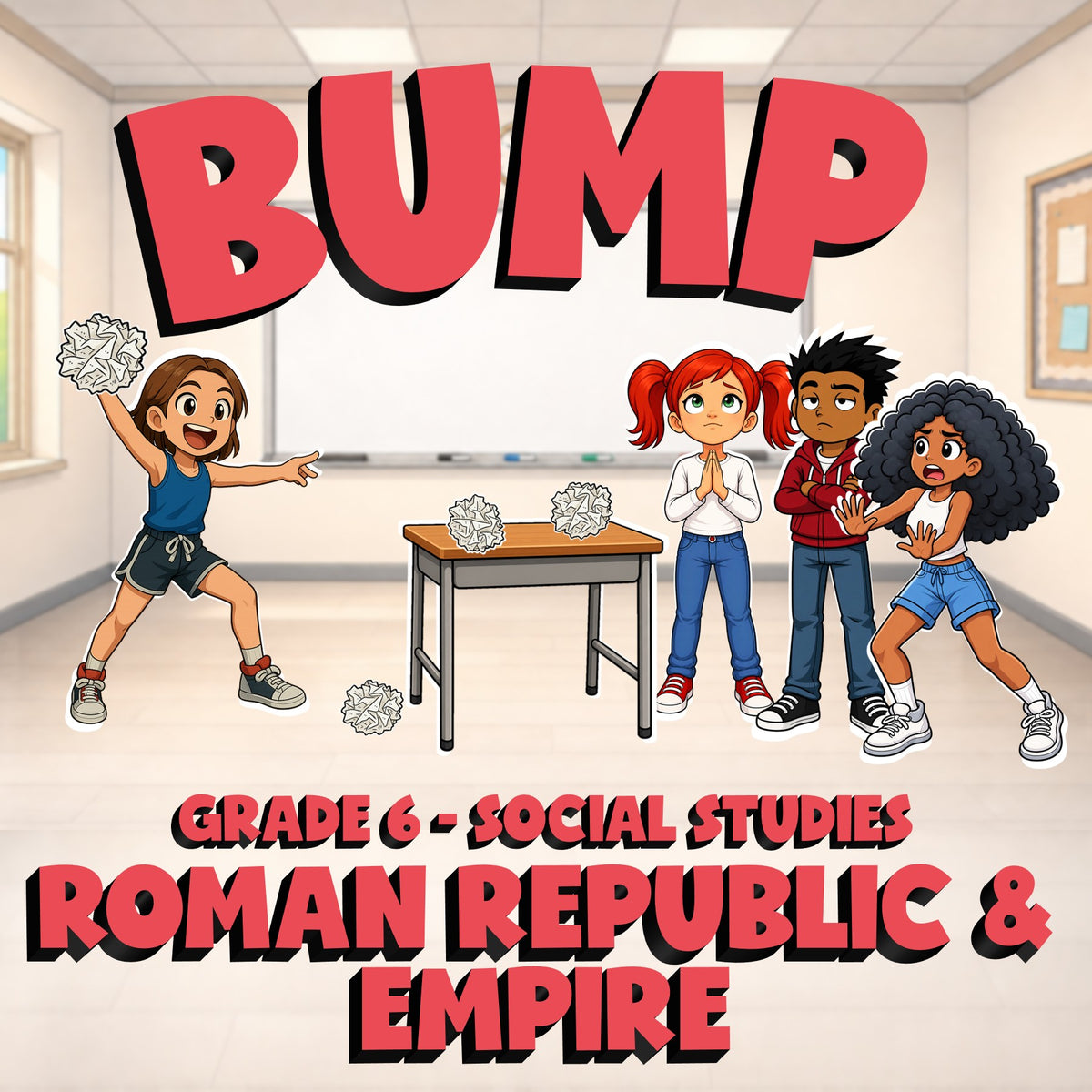 Roman Republic & Empire BUMP Socials Game - No Prep Grade 6 Review Activity
