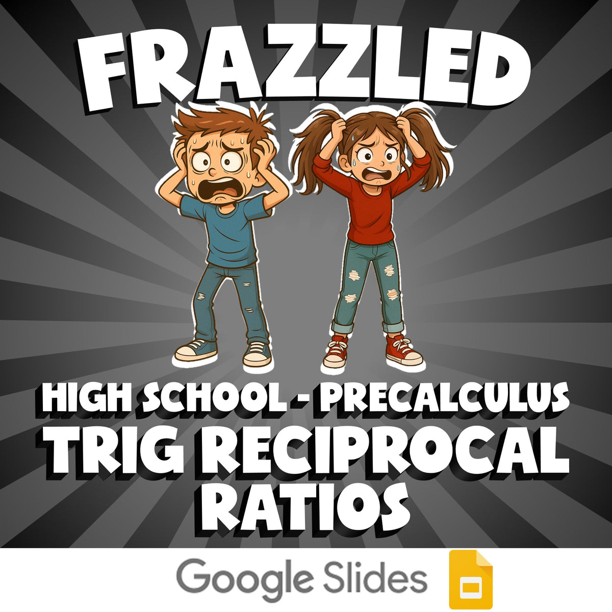 Trig Reciprocal Ratios FRAZZLED Math Game - No Prep PreCalculus Review Activity