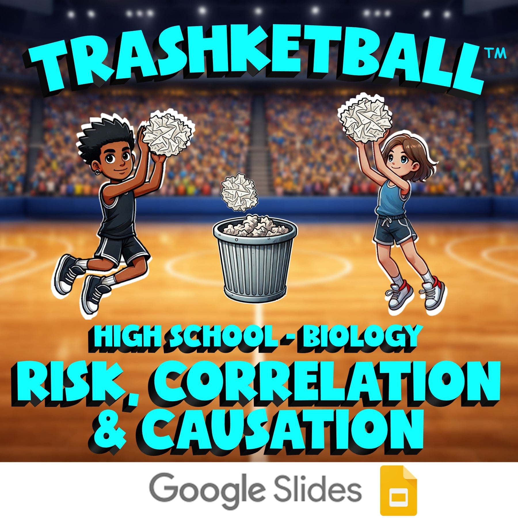 Risk, Correlation & Causation TRASHKETBALL Science Game - No Prep Biology Review