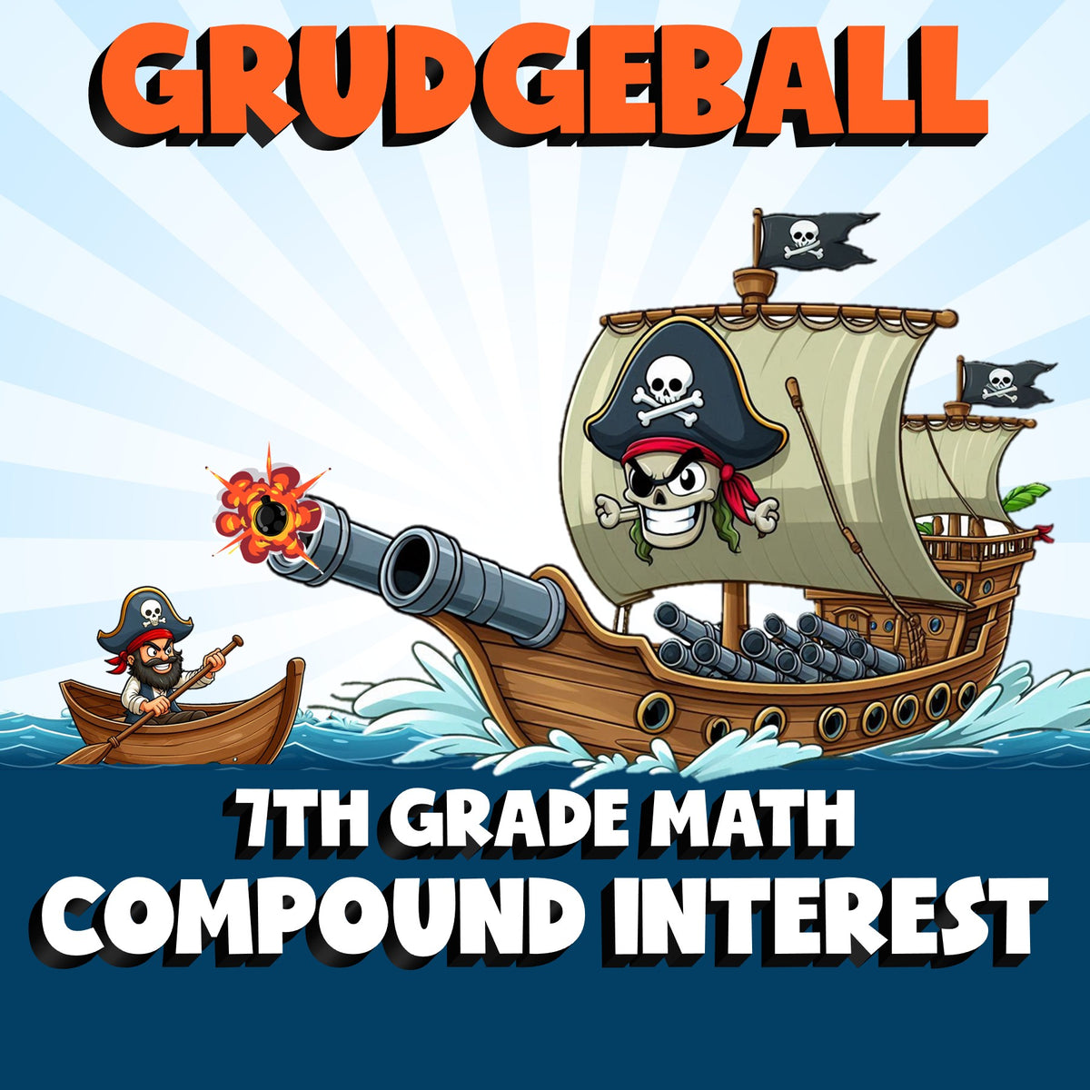Compound Interest GRUDGEBALL Math Game - No Prep Grade 7 Review Activity