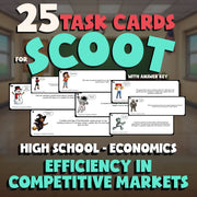 Efficiency in Competitive Markets SCOOT TASK CARDS Economics Game - No Prep