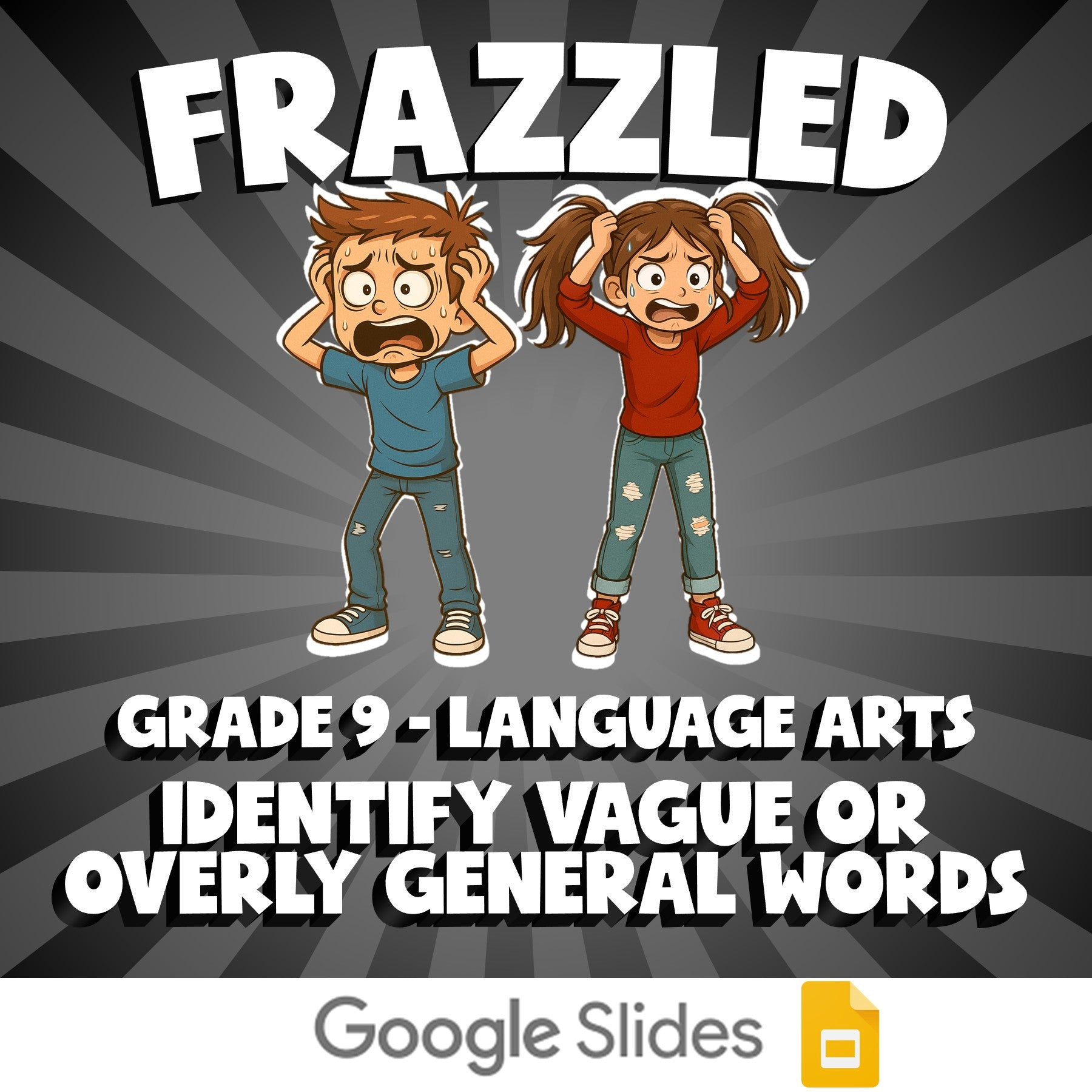 Identify Vague or Overly General Words FRAZZLED ELA Game - No Prep Grade 9