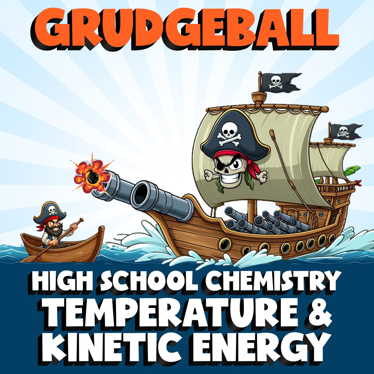 Temperature & Kinetic Energy GRUDGEBALL Science Game - No Prep Chemistry Review