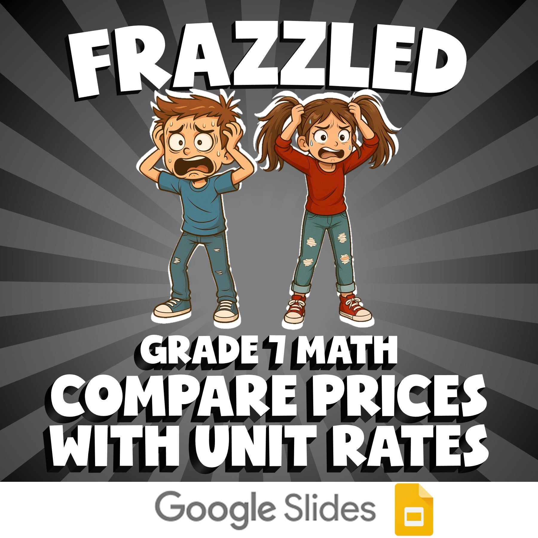 Compare Prices with Unit Rates FRAZZLED Math Game - No Prep Grade 7 Review