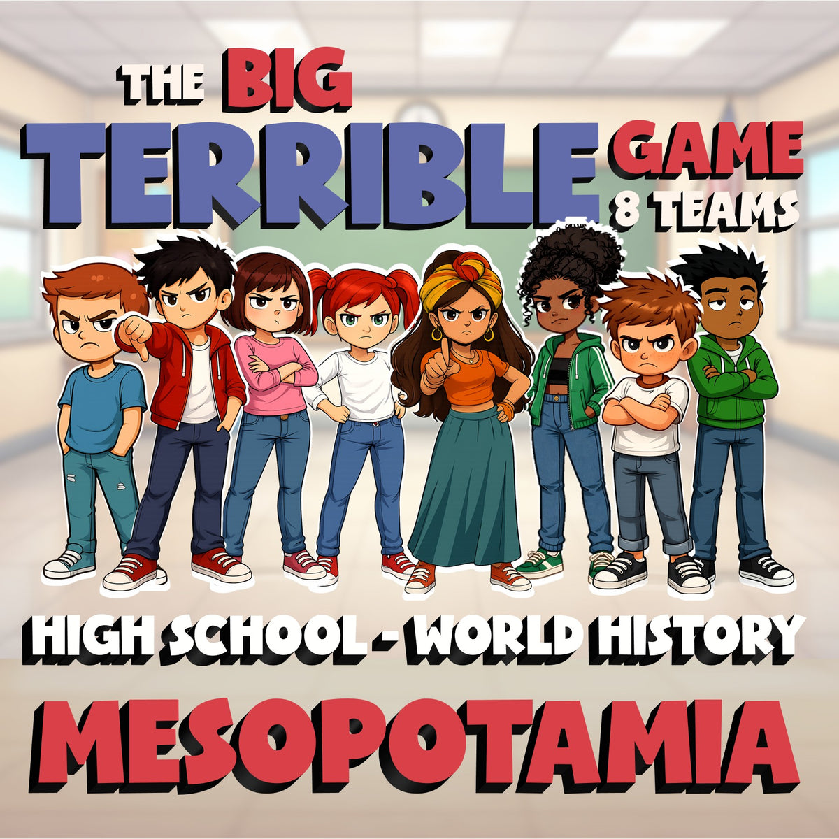 Mesopotamia BIG TERRIBLE GAME - No Prep World History Review Activity