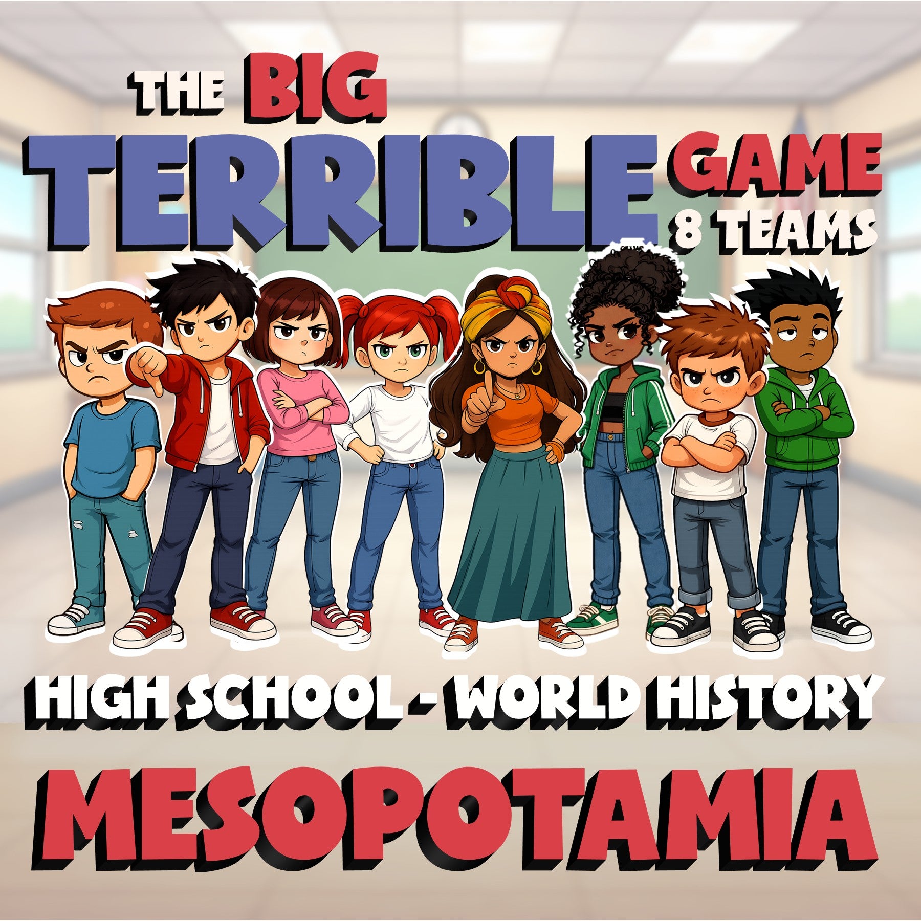 Mesopotamia BIG TERRIBLE GAME - No Prep World History Review Activity