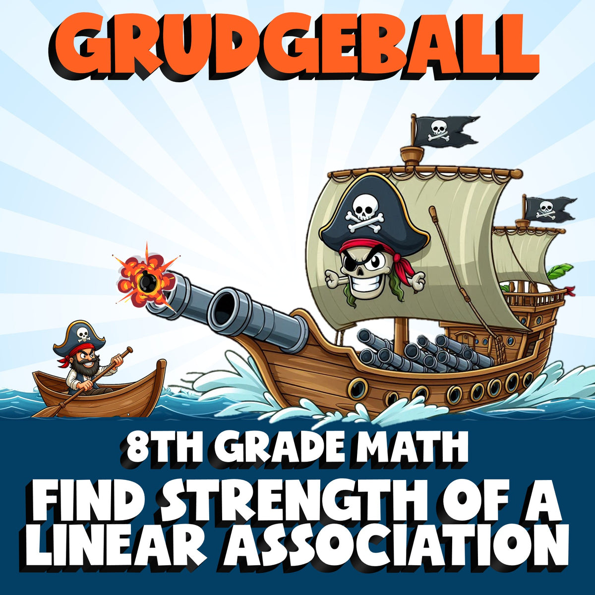 Find Strength of a Linear Association GRUDGEBALL Math Game - No Prep Grade 8