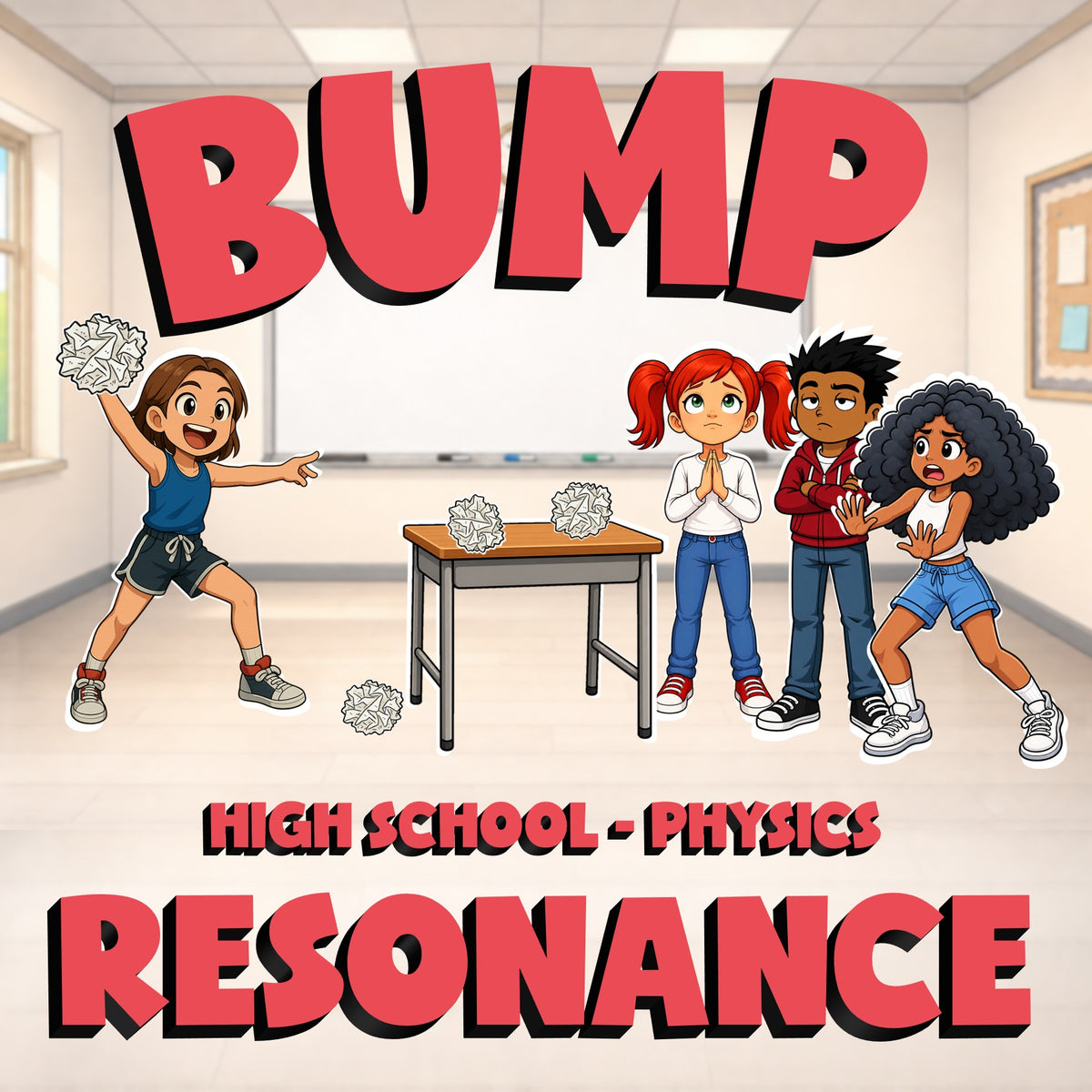 Resonance BUMP Science Game - No Prep Physics Review Activity