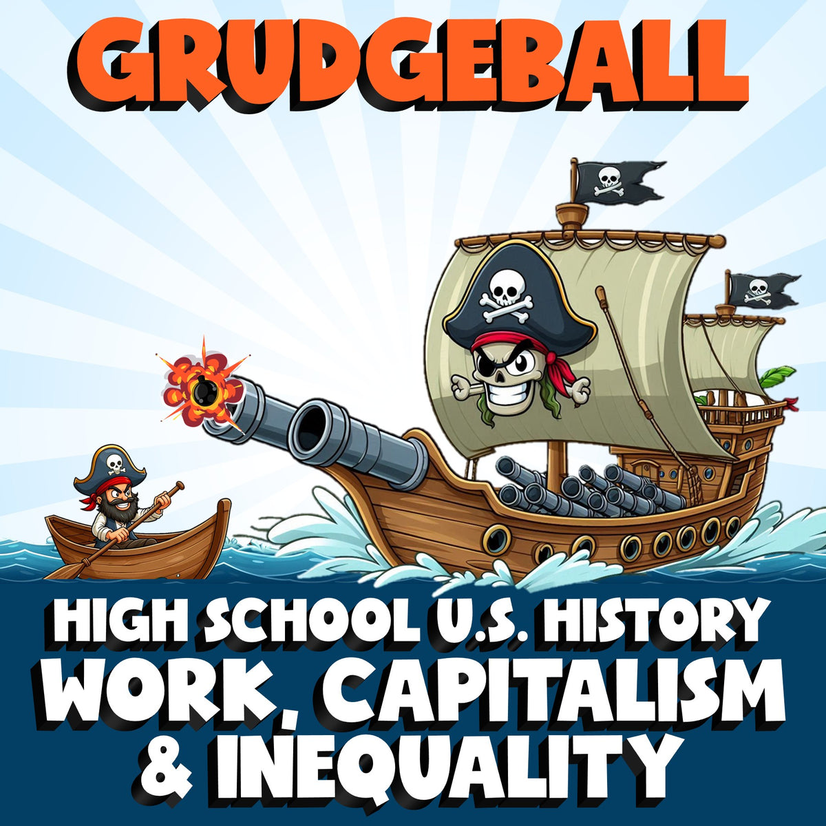 Work, Capitalism & Inequality GRUDGEBALL U.S. History Game - No Prep Review