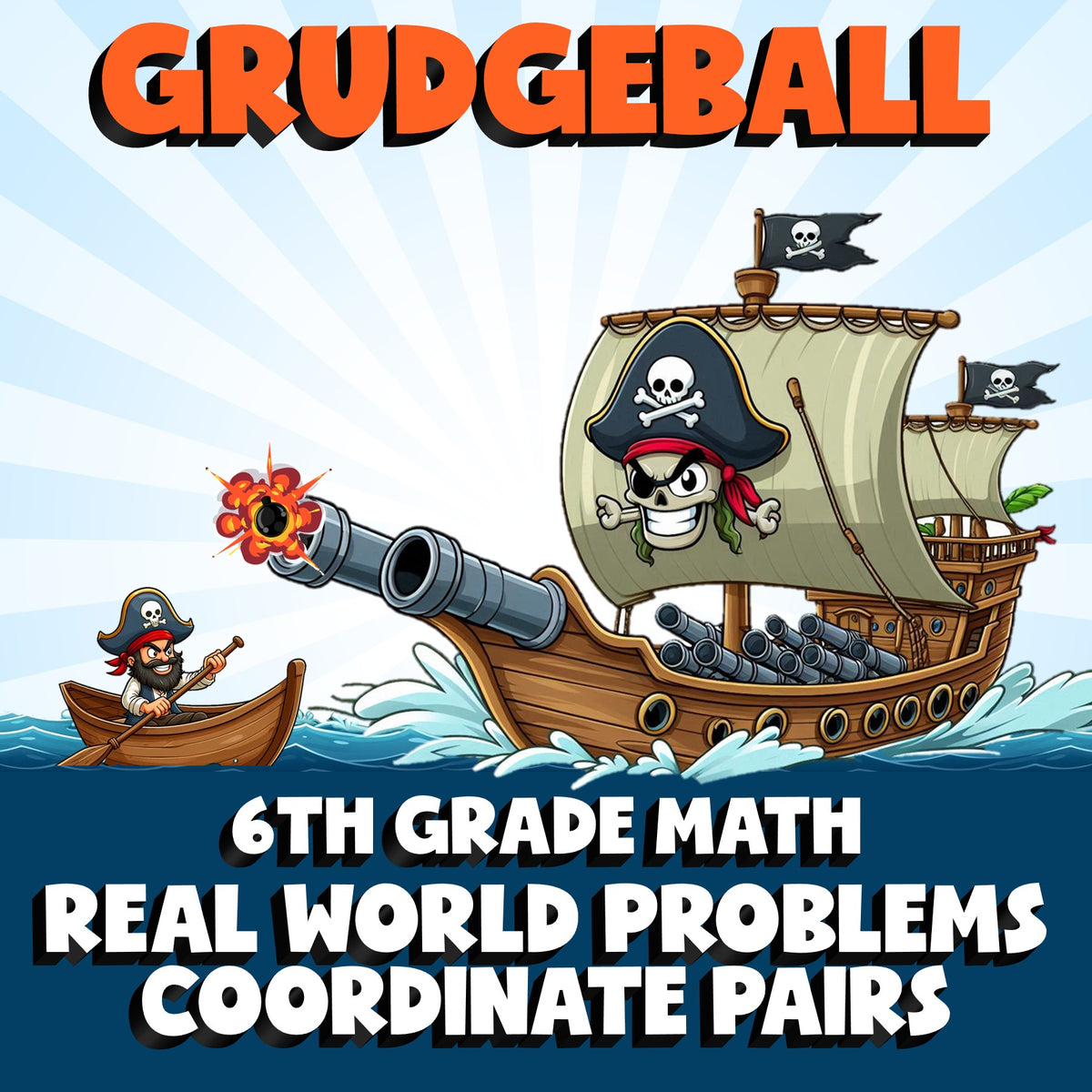 Real World Problems  Coordinate Pairs GRUDGEBALL Math Game - No Prep Grade 6