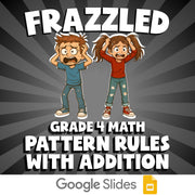 Pattern Rules with Addition FRAZZLED Math Game - No Prep Grade 4 Review Activity