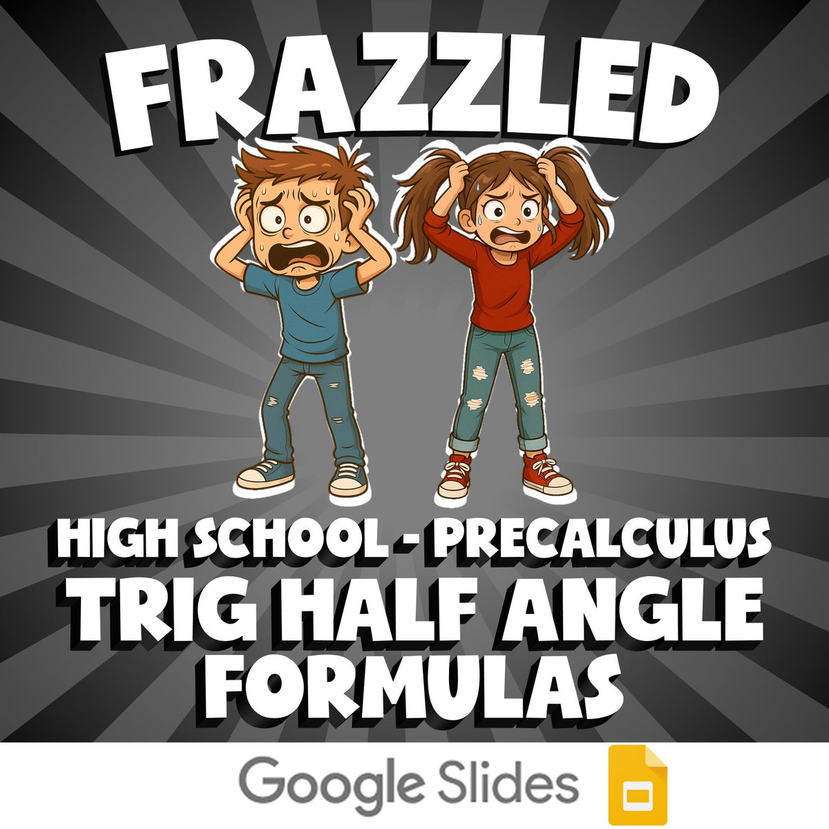 Trig Half Angle Formulas FRAZZLED Math Game - No Prep PreCalculus Review