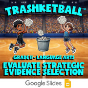 Evaluate Strategic Evidence Selection TRASHKETBALL ELA Game - No Prep Grade 11