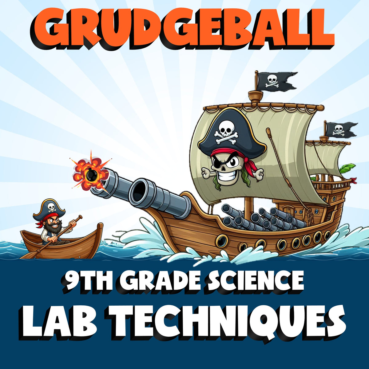 Lab Techniques GRUDGEBALL Science Game - No Prep Grade 9 Review Activity