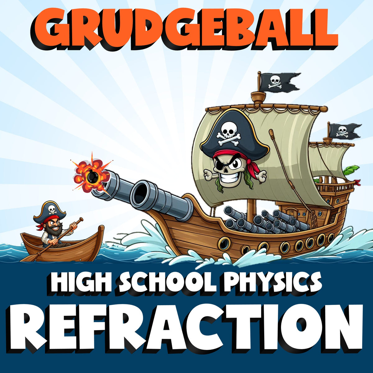 Refraction GRUDGEBALL Science Game - No Prep Physics Review Activity