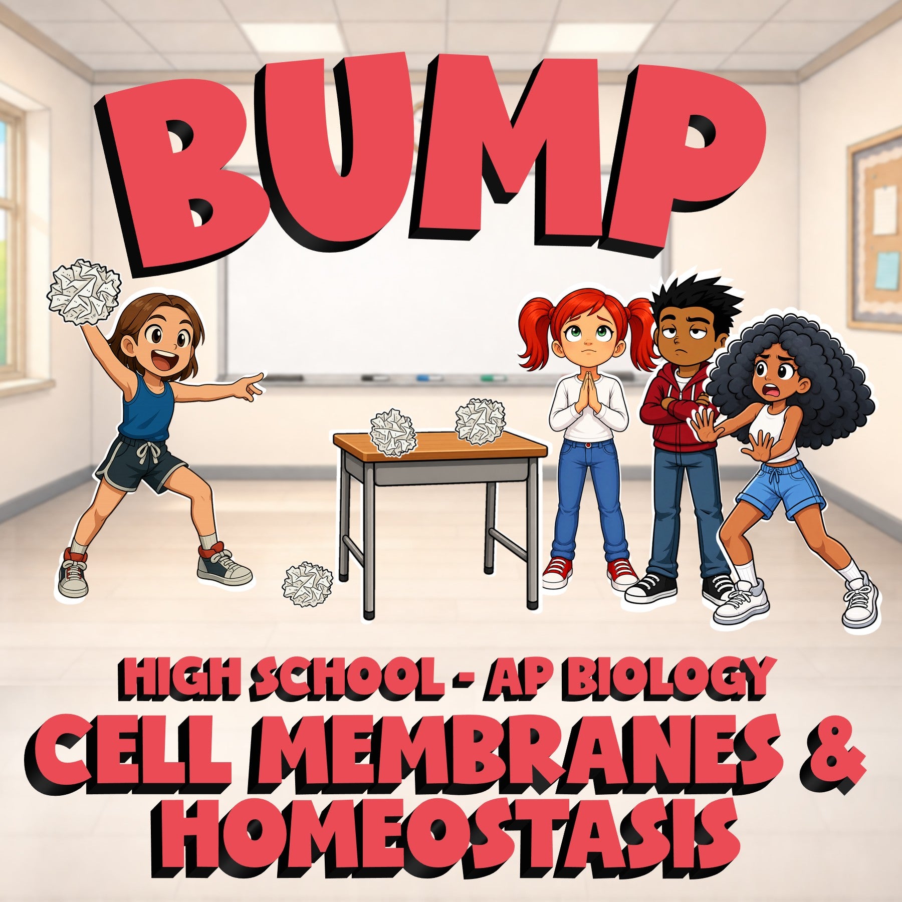 Cell Membranes & Homeostasis BUMP Science Game - No Prep AP Biology Review