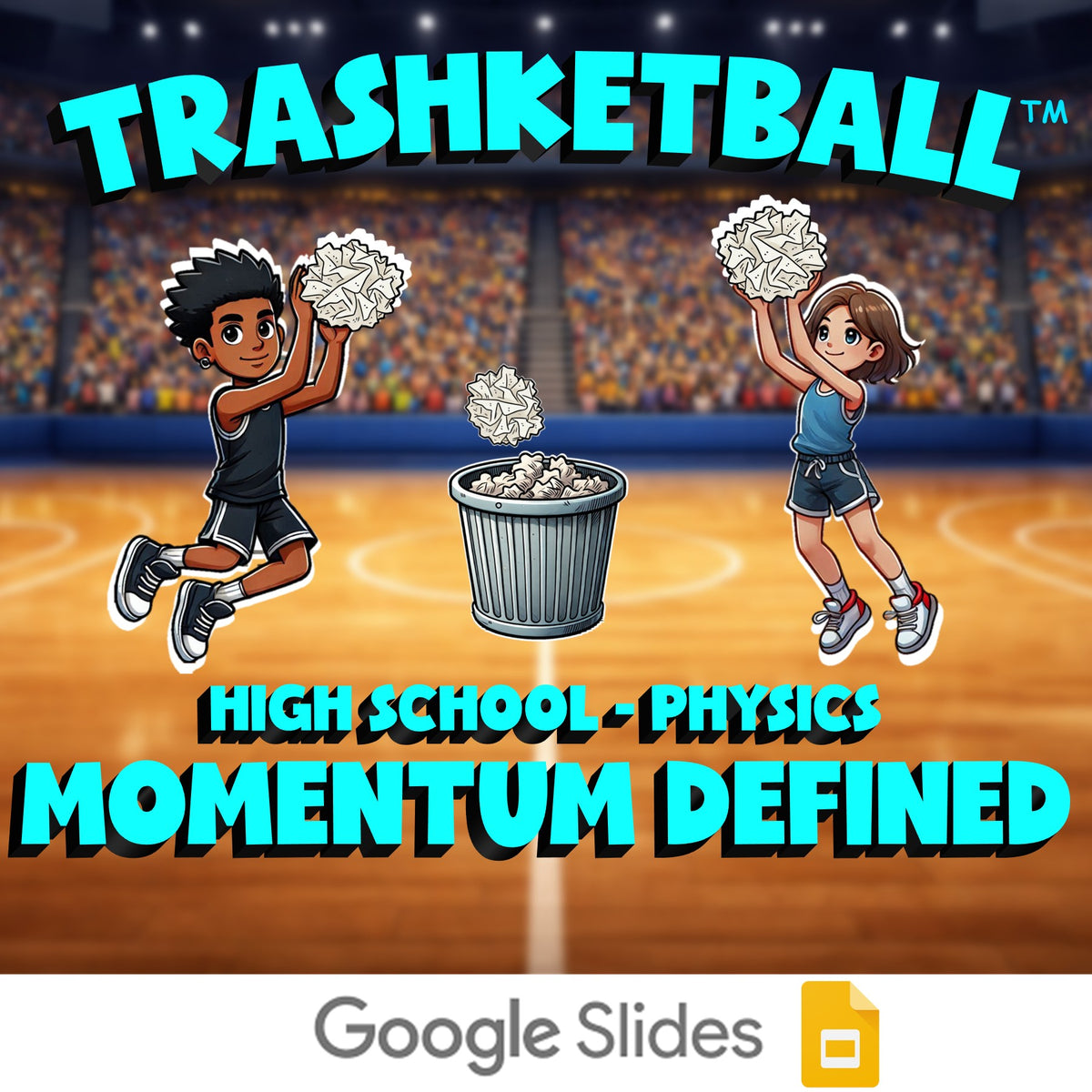 Momentum Defined TRASHKETBALL Science Game - No Prep Physics Review Activity