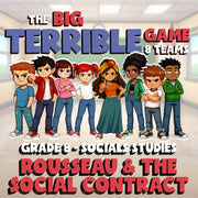 Rousseau & the Social Contract BIG TERRIBLE GAME - Grade 8 Socials Review