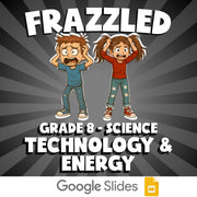 Technology & Energy FRAZZLED Science Game - No Prep Grade 8 Review Activity
