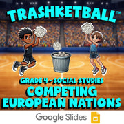 Competing European Nations TRASHKETBALL Socials Game - No Prep Grade 4 Review