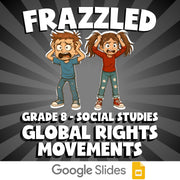 Global Rights Movements FRAZZLED Socials Game - No Prep Grade 8 Review Activity