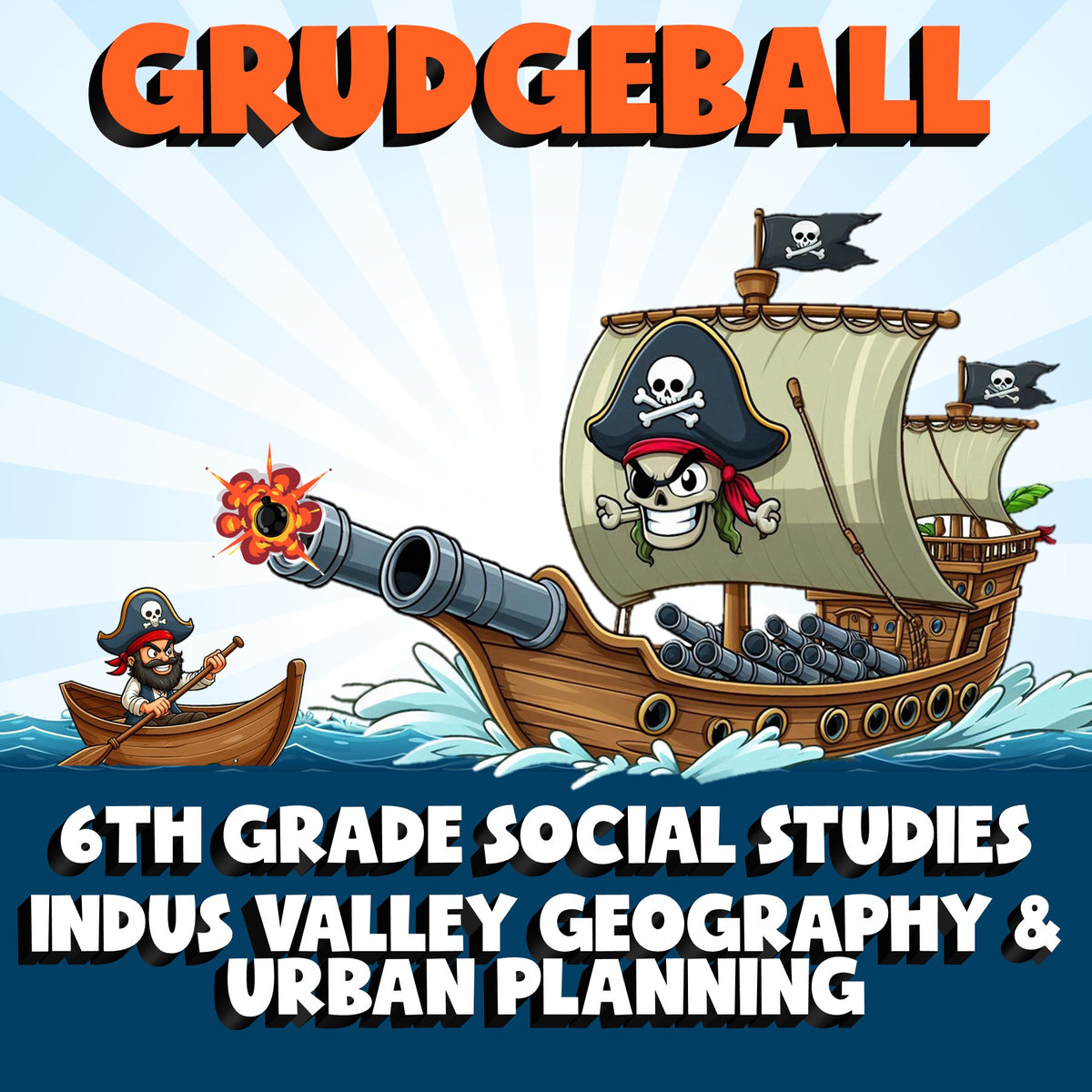 Indus Valley Geography & Urban Planning GRUDGEBALL Socials Game - Grade 6