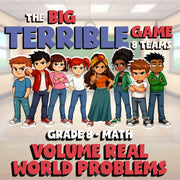 Volume Real World Problems BIG TERRIBLE GAME - No Prep Grade 8 Math Review