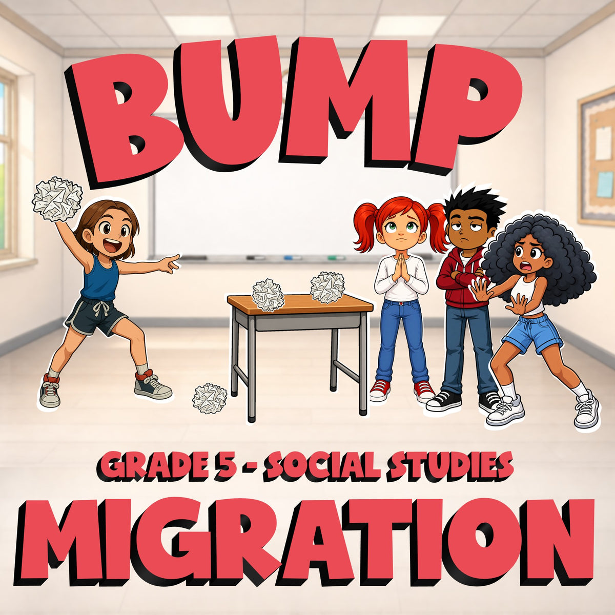 Migration BUMP Socials Game - No Prep Grade 5 Review Activity