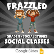 Social Classes FRAZZLED Socials Game - No Prep Grade 8 Review Activity