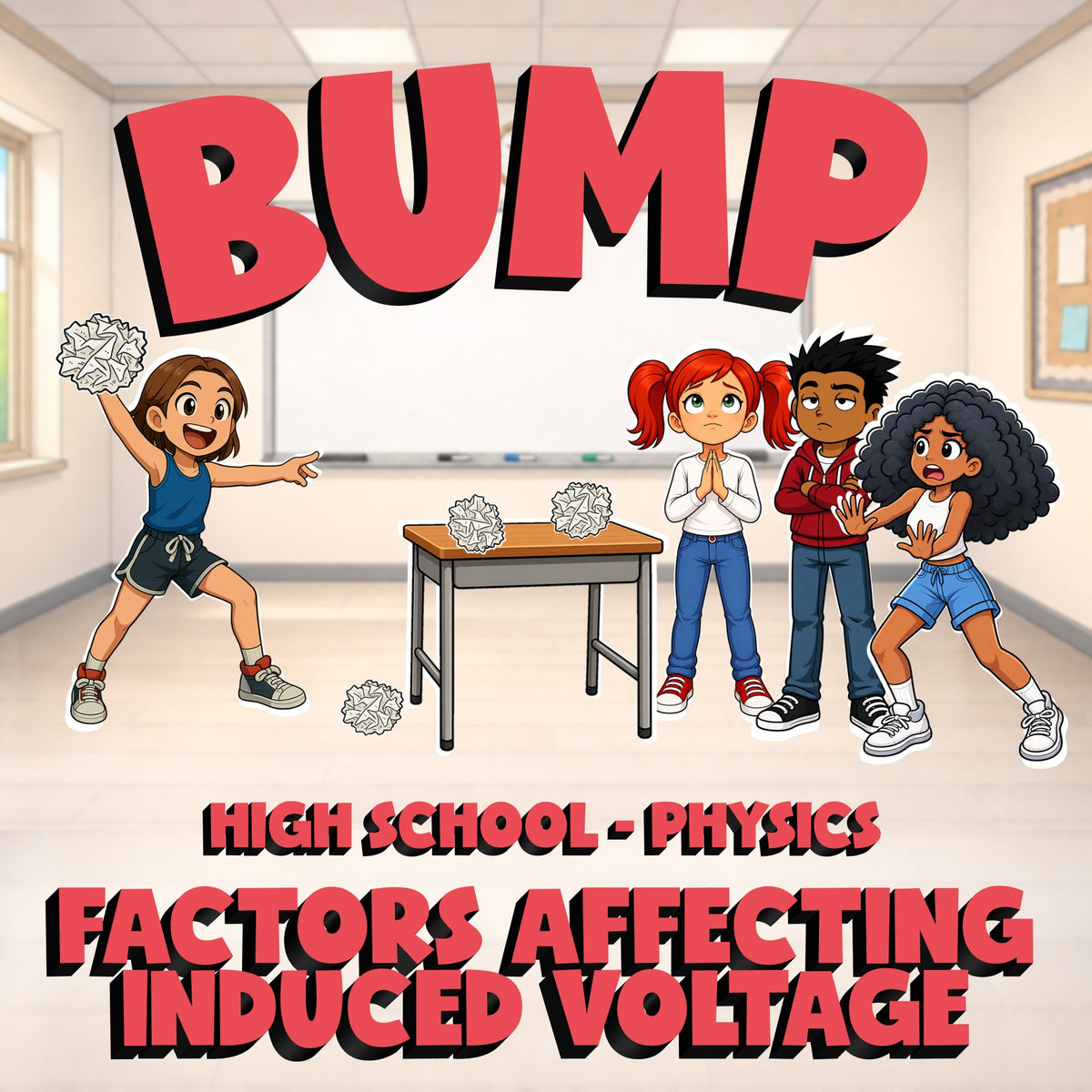 Factors Affecting Induced Voltage BUMP Science Game - No Prep Physics Review