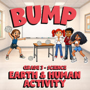 Earth & Human Activity BUMP Science Game - No Prep Grade 3 Review Activity