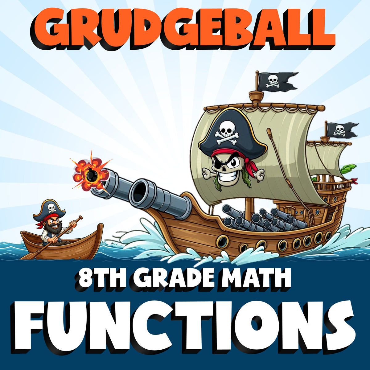 Functions GRUDGEBALL Math Game - No Prep Grade 8 Review Activity