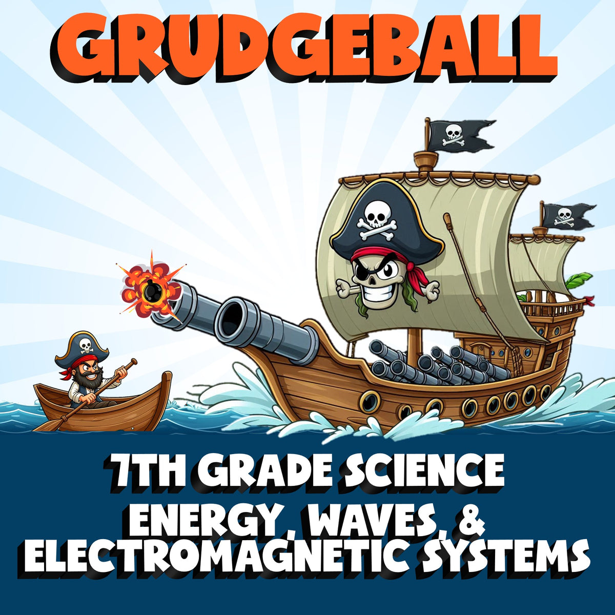 Energy, Waves, & Electromagnetic Systems GRUDGEBALL Science Game - Grade 7