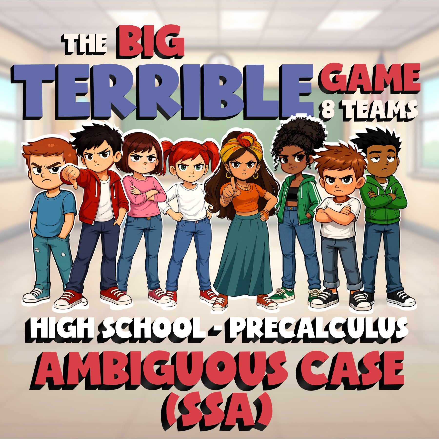 Ambiguous Case (SSA) BIG TERRIBLE GAME - No Prep PreCalculus Math Review