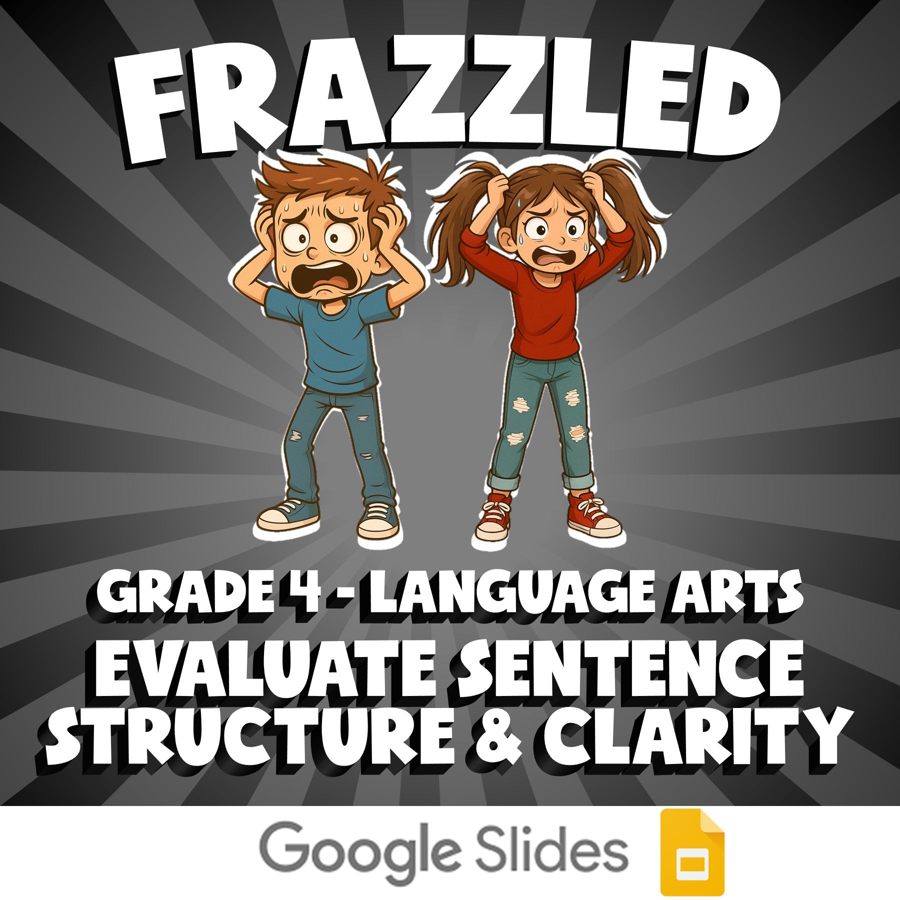 Evaluate Sentence Structure & Clarity FRAZZLED ELA Game - No Prep Grade 4 Review