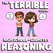 Reasoning THE TERRIBLE GAME - No Prep Geometry Math Review Activity
