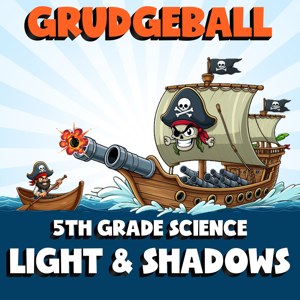 Light & Shadows GRUDGEBALL Science Game - No Prep Grade 5 Review Activity
