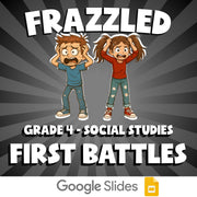 First Battles FRAZZLED Socials Game - No Prep Grade 4 Review Activity