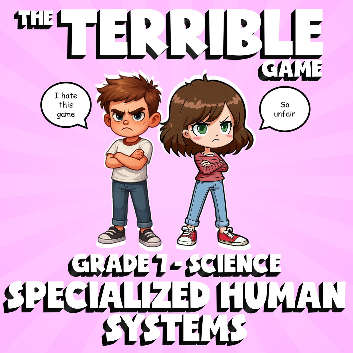 Specialized Human Systems THE TERRIBLE GAME - No Prep Grade 7 Science Review