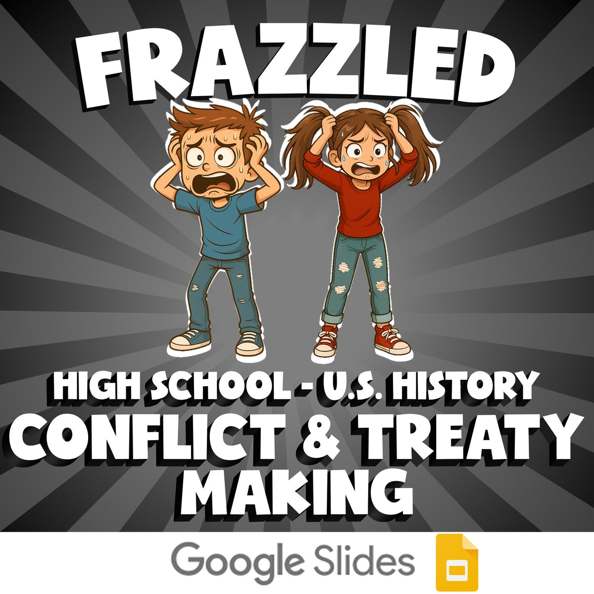 Conflict & Treaty Making FRAZZLED U.S. History Game - No Prep Review Activity