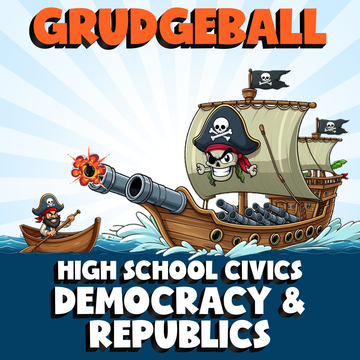 Democracy & Republics GRUDGEBALL Civics Game - No Prep Review Activity