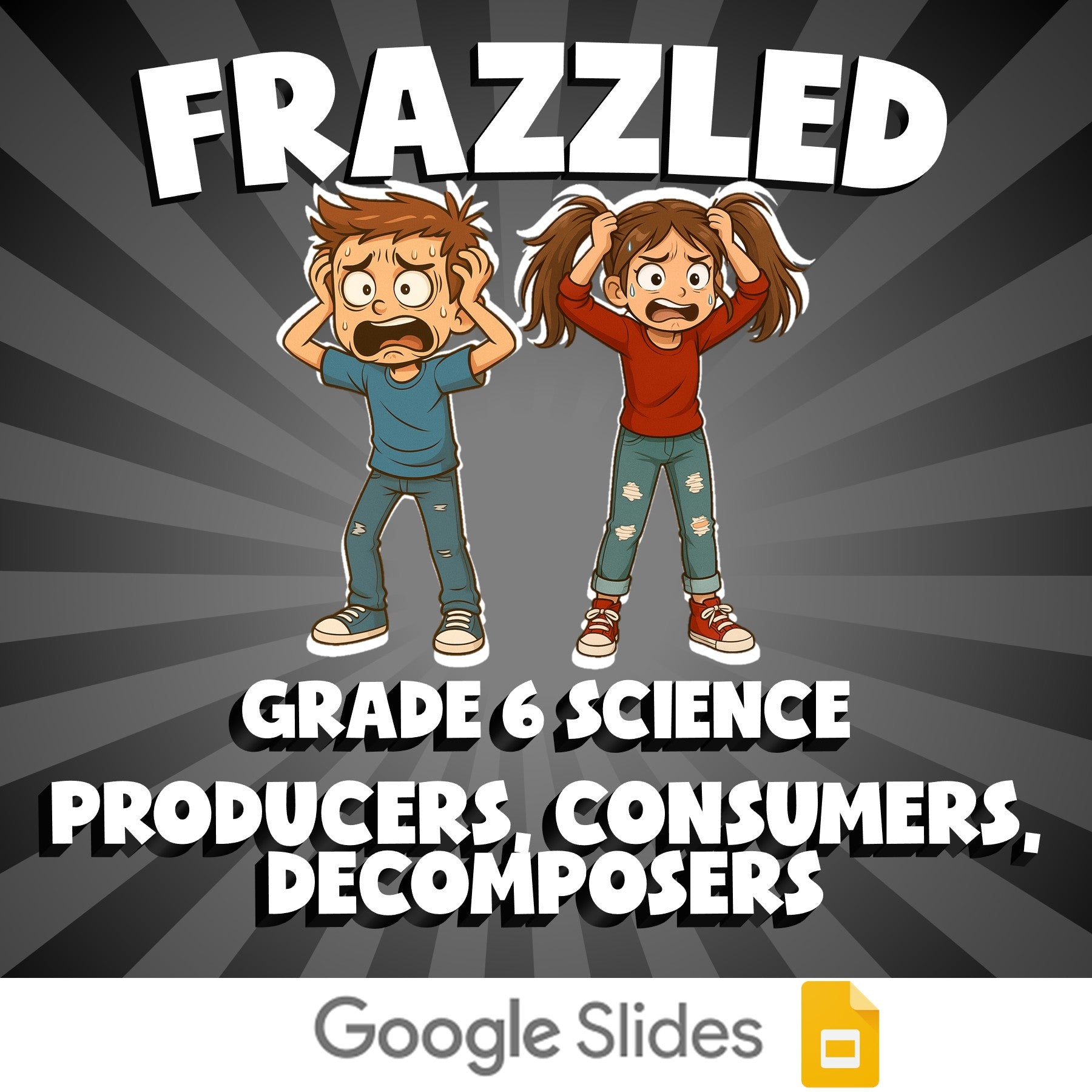 Producers, Consumers, Decomposers FRAZZLED Science Game - No Prep Grade 6 Review