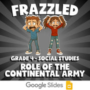 Role of the Continental Army FRAZZLED Socials Game - No Prep Grade 4 Review
