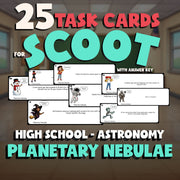 Planetary Nebulae SCOOT TASK CARDS Science Game - No Prep Astronomy Review